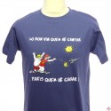 T-shirt homme en gascon Lo bon vin que'm hè cantar