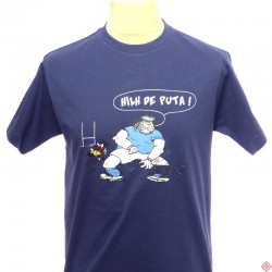 T-shirt humoristique gascon rugby Hilh de puta