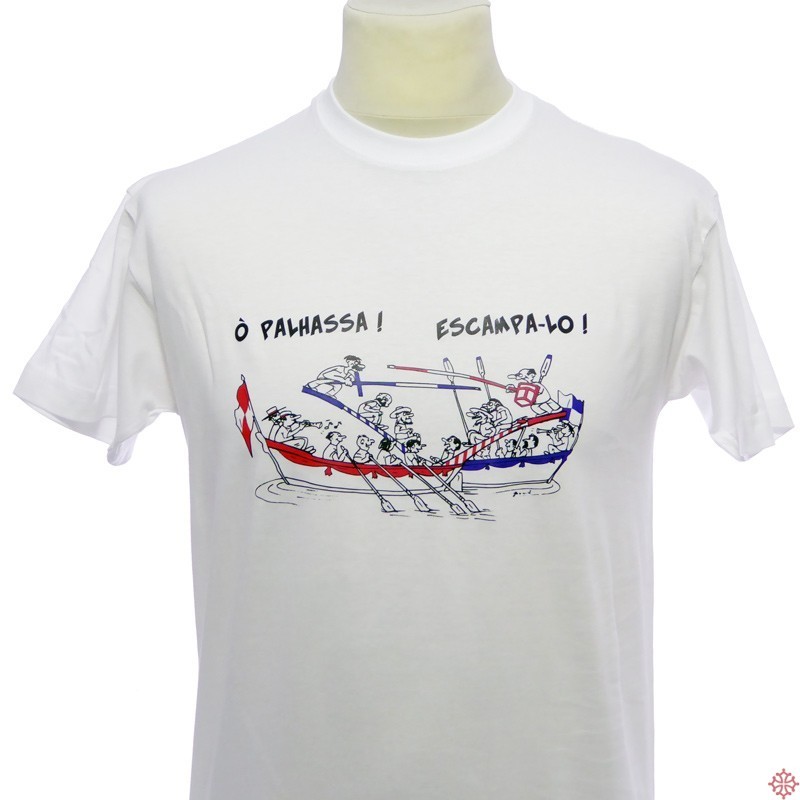 T-shirt humoristique occitan Vai-te'n cagar a la vinha e pòrta-me