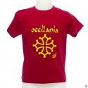 T-shirt enfant croix occitane Occitània Calligraphie