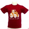 T-shirt enfant  en occitan  Tracteur croix occitane