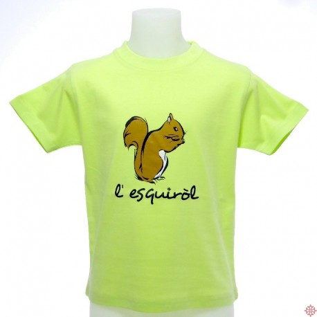 T-shirt enfant Esquiròl écureuil en occitan