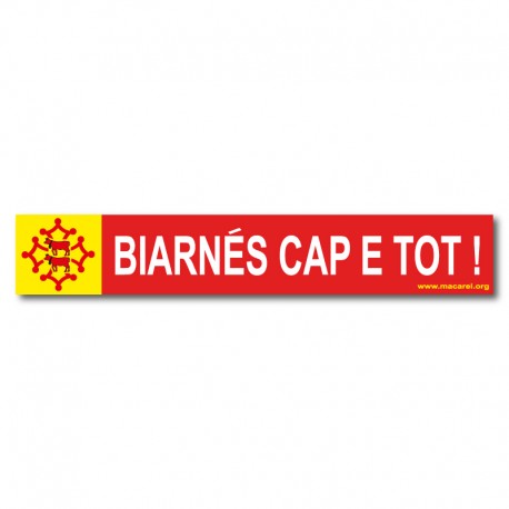 Autocollant Biarnés cap e tot !