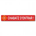 Autocollant Chabatz d'entrar