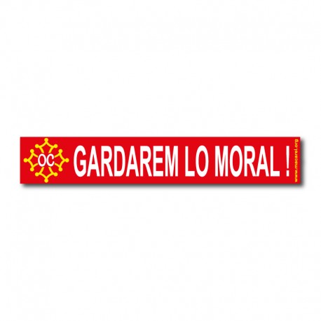 Autocollant Gardarem lo moral !