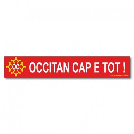 Autocollant Occitan cap e tot !