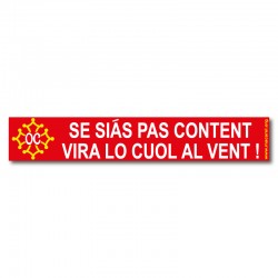 Autocollant Se siás pas content