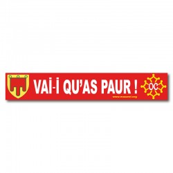 Autocollant Vai-i qu'as paur