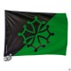 drapeau supporter noir et vert
