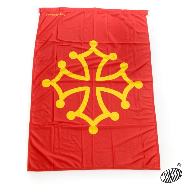 lot 10 drapeaux croix occitane 80x120