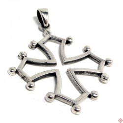 Pendentif argent croix occitane 2,5 cm