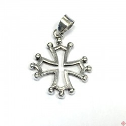 Pendentif argent croix occitane 1,5 cm