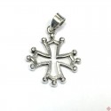 Pendentif argent croix occitane 1,5 cm