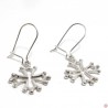 Boucles d'oreilles en argent massif classiques