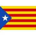 drapeau catalan independantiste l'estelada 60 x 90