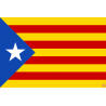 drapeau catalan independantiste l'estelada