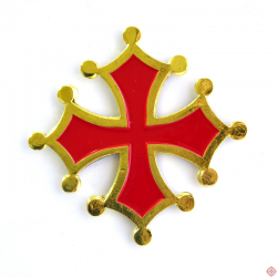 magnet métal croix occitane