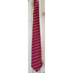 cravate bordeaux motif croix occitanes