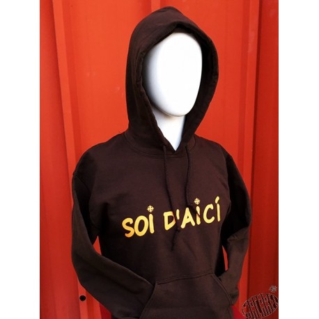 Sweat à capuche Soi d'aicí en occitan