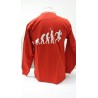 Polo humoristique Evolution rugby rouge