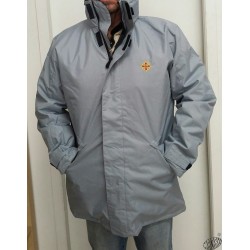 Parka gris bleu