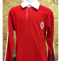 Polo rugby enfant rouge occitan Made in aqui croix occitane 