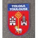 Ecusson blason Toulouse à coudre ou à coller