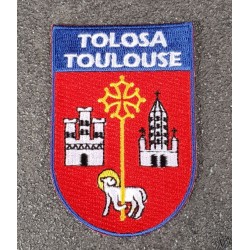 Ecusson blason Toulouse à coudre ou à coller