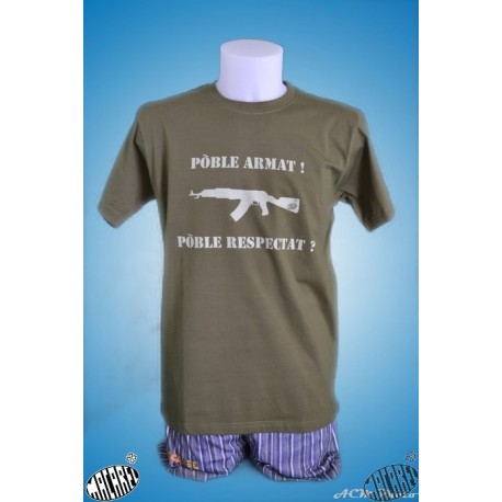 T-shirt « Pòble armat, pòble … "