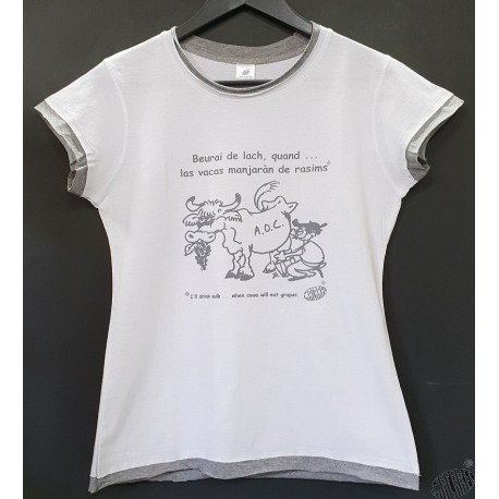 T-shirt Femme  humour occitan Beurai de lach