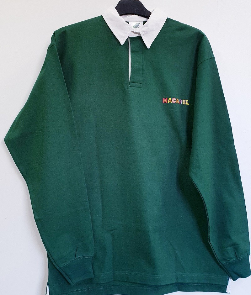 Polo humoristique rugby vert La mêlée occitan