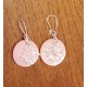 boucles d'oreilles nacre et croix occitane