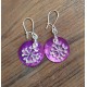 boucles d'oreilles nacre et croix occitane