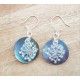 boucles d'oreilles nacre et croix occitane