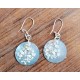 boucles d'oreilles nacre et croix occitane