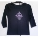 T-shirt femme manches 3/4 Baroc croix occitane
