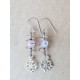 Boucles d'oreilles verre et spirale