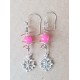 Boucles d'oreilles verre et spirale