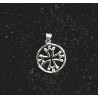 pendentif argent massif croix occitane cerclée petit modèle