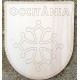 Blason bois croix occitane et Occitània