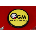 badge OGM ne volèm pas !( des OGM on n'en veut pas !)