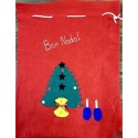 grande poche feutrine Bon Nadal (Joyeux Noël en occitan) 3 motifs