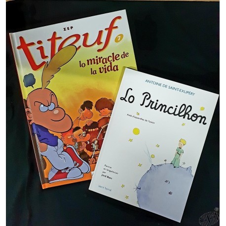 lot Lo Princilhon ( le Petit Prince en occitan) + Titeuf Lo sens de la vida