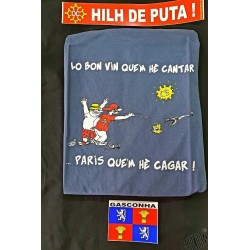 ensemble t-shirt Paris +  auto-collants Gascogne et Hilh de puta