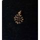 pendentif croix occitane évidée dorée 1,5cm