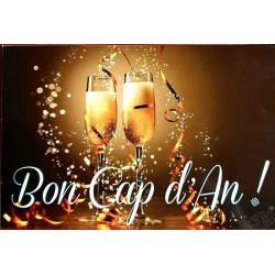 carte Bon anniversaire -Bon cap d'an 6 modèles au choix