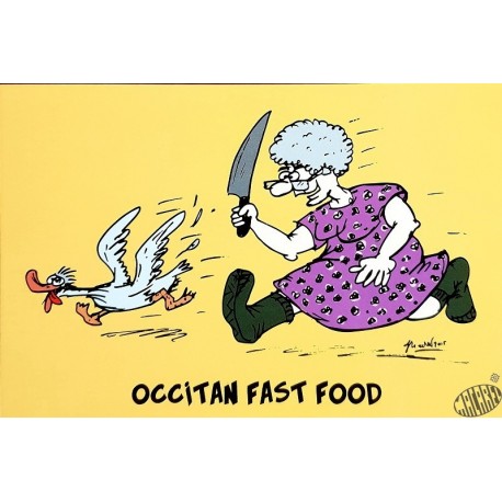 Carte Humour Occitan Fast Food