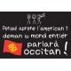 carte humour occitan Perqué aprene l'american