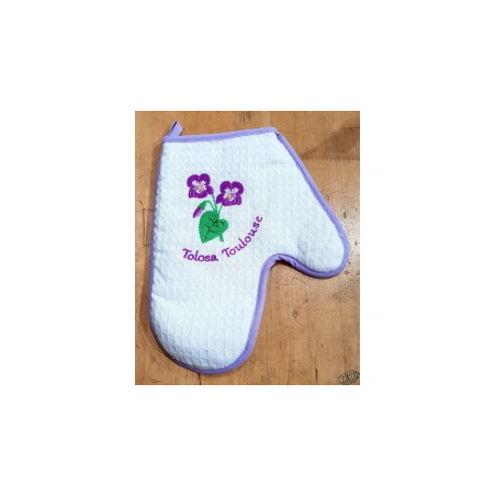 lot 6 gants de cuisine violettes de Toulouse