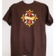 T-shirt Homme  occitan  Chasse coloris chocolat